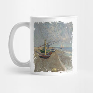 van gogh fishing boats Mug